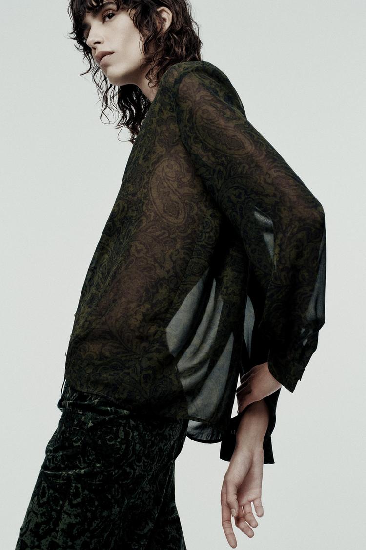 Zara camisetas negras mujer sale